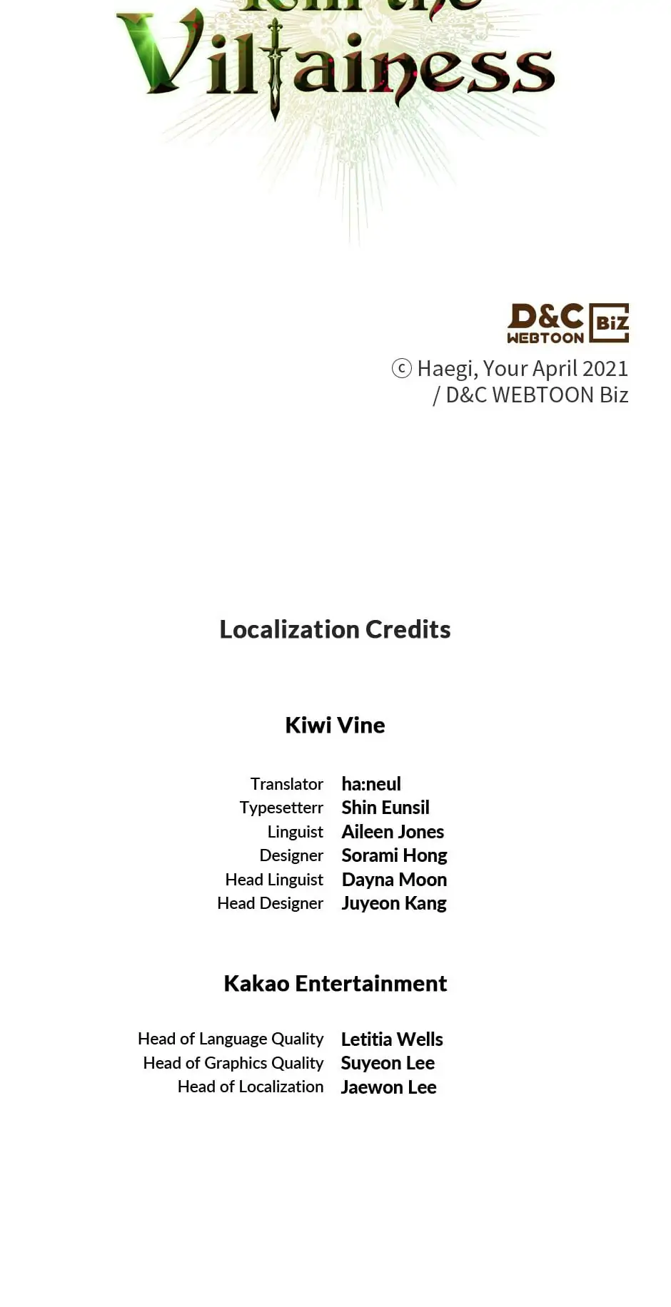 Read Kill the Villainess EN Manga Online