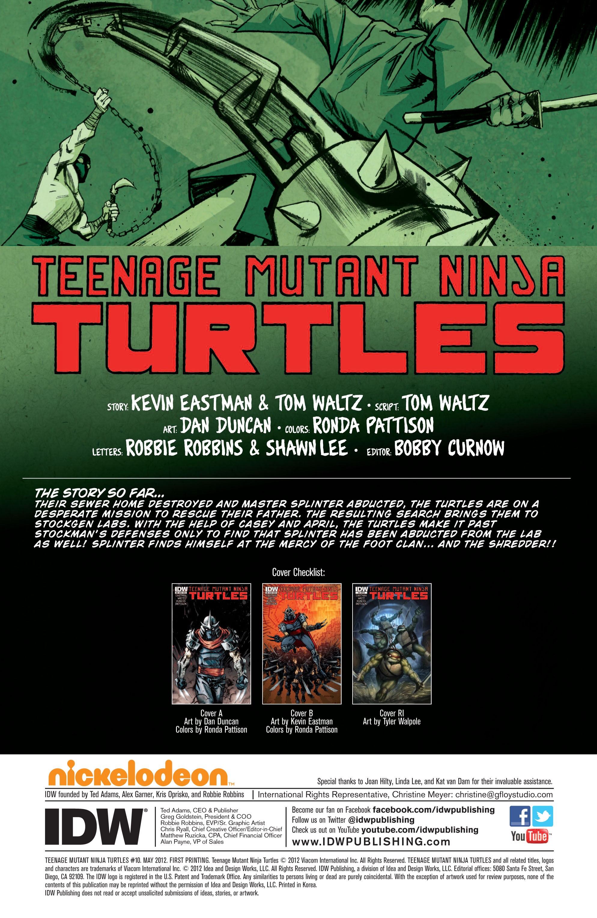 Read Teenage Mutant Ninja Turtles (2011) EN Manga Online