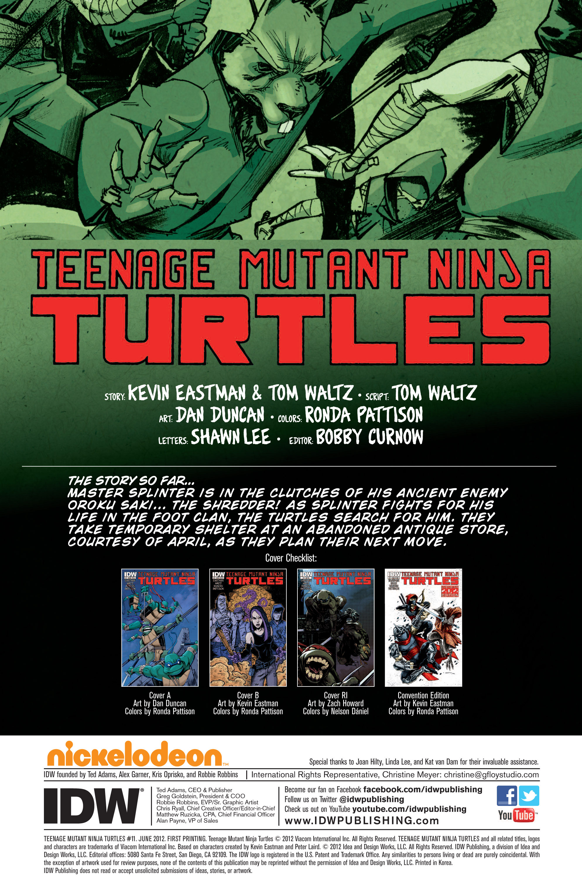 Read Teenage Mutant Ninja Turtles (2011) EN Manga Online