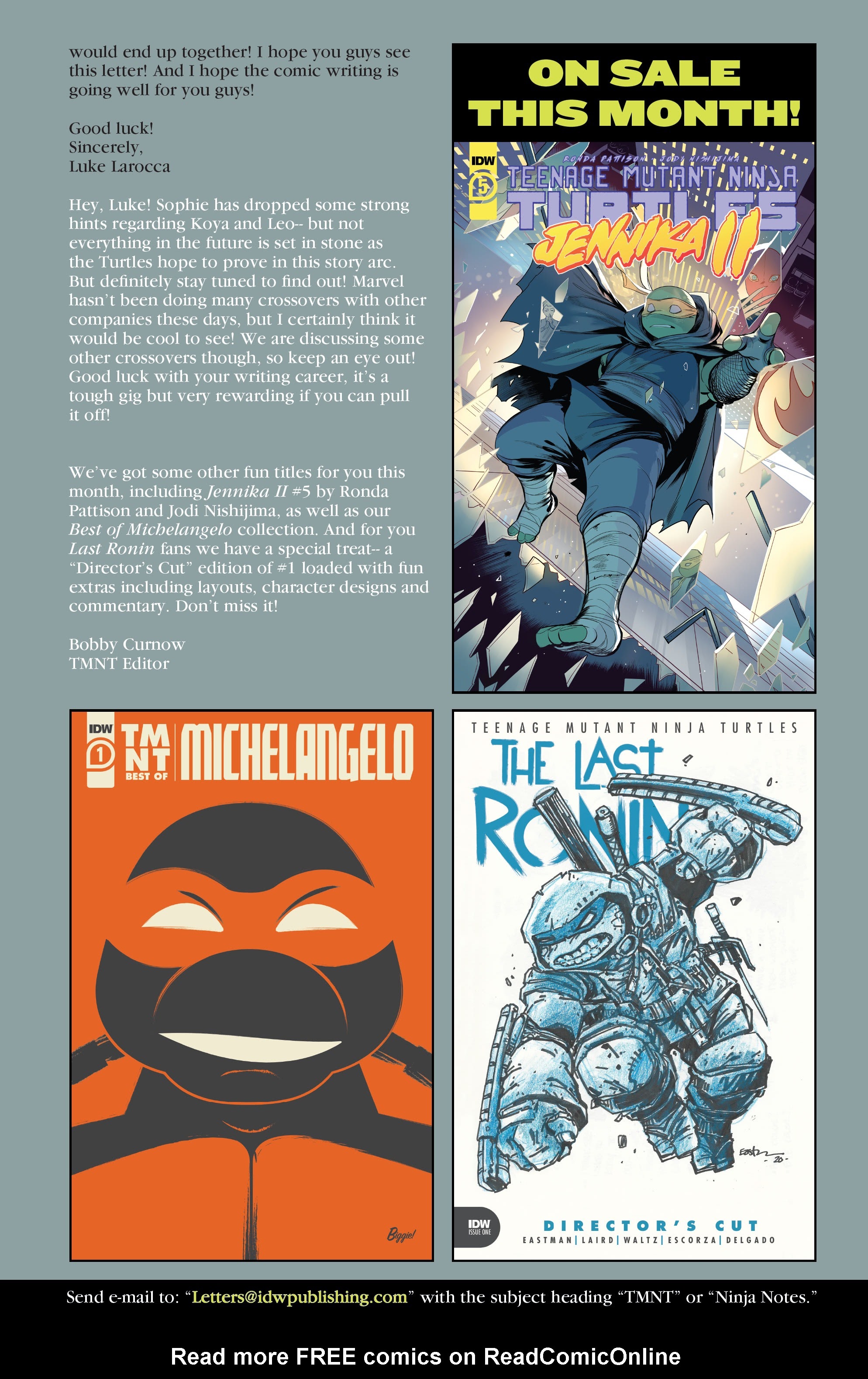 Read Teenage Mutant Ninja Turtles (2011) EN Manga Online