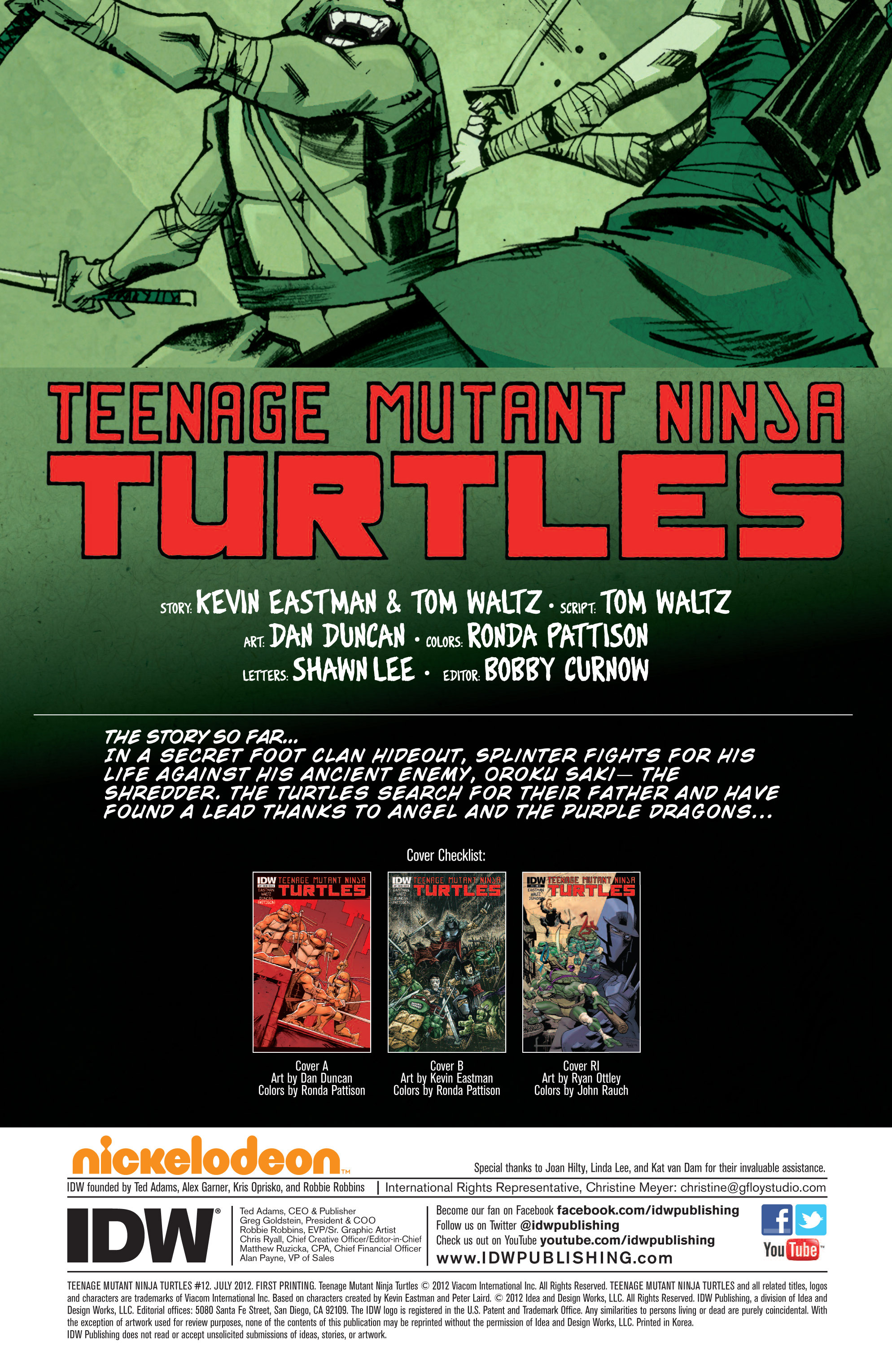 Read Teenage Mutant Ninja Turtles (2011) EN Manga Online