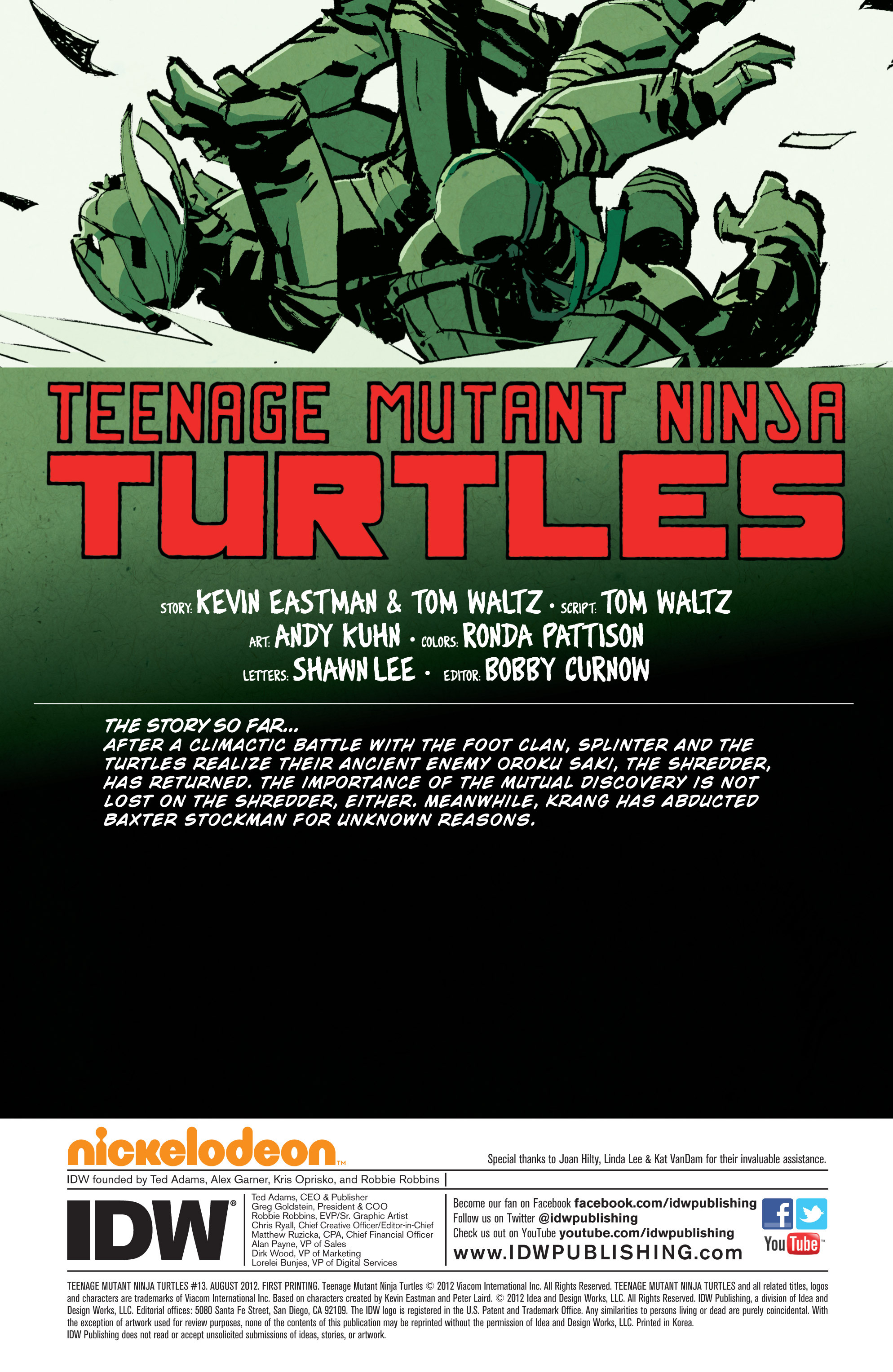 Read Teenage Mutant Ninja Turtles (2011) EN Manga Online