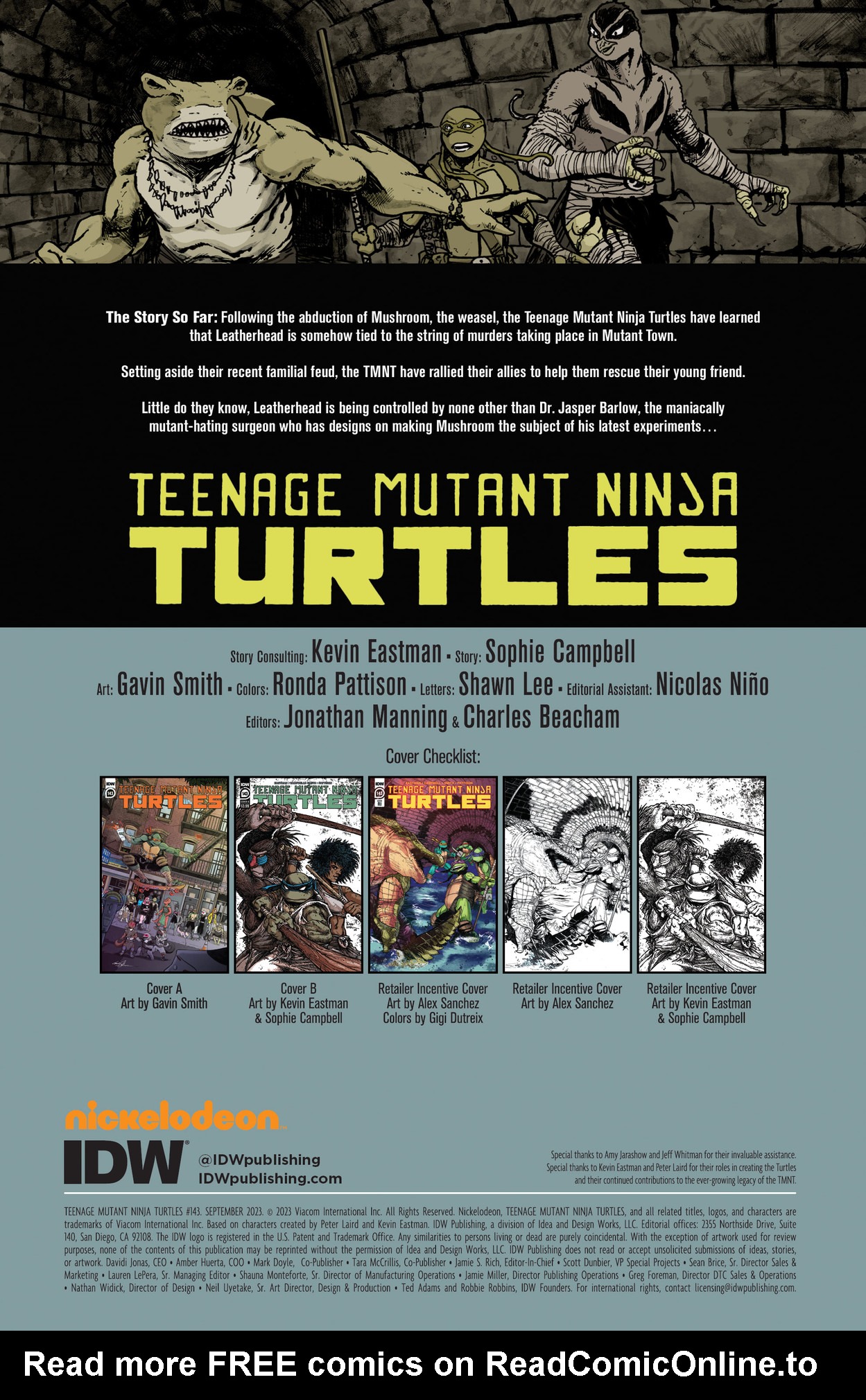 Read Teenage Mutant Ninja Turtles (2011) EN Manga Online