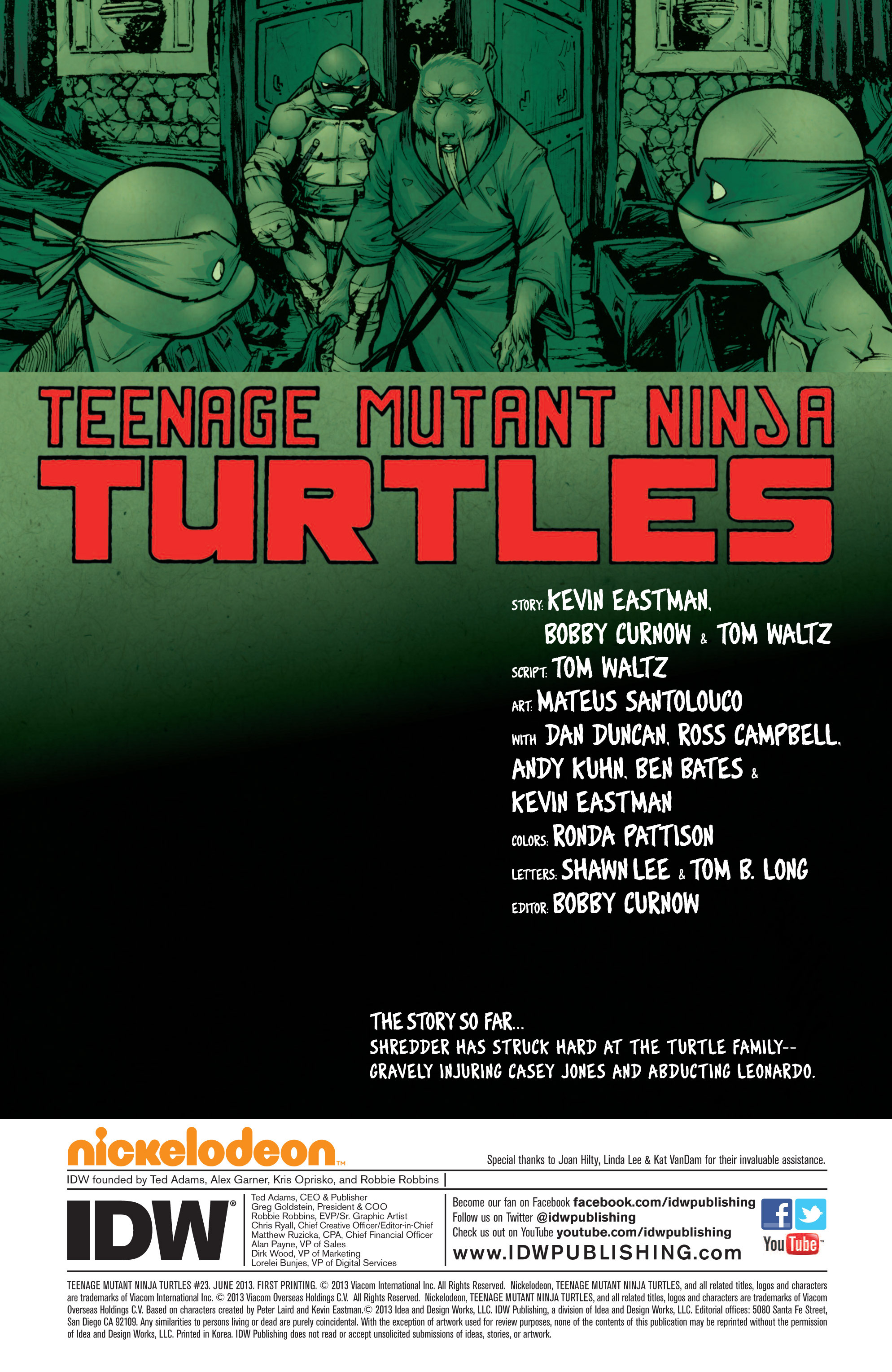 Read Teenage Mutant Ninja Turtles (2011) EN Manga Online