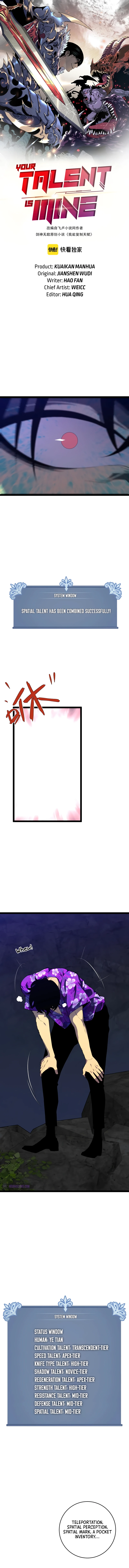 Read Your Talent is Mine EN Manga Online