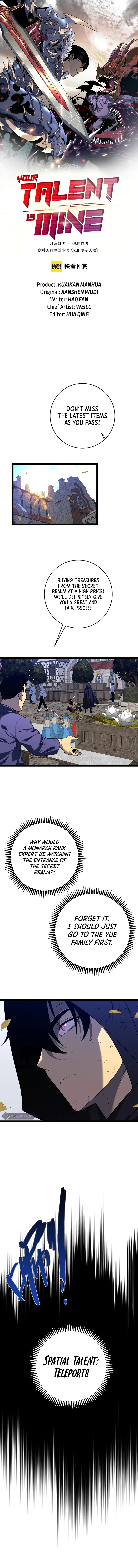 Read Your Talent is Mine EN Manga Online