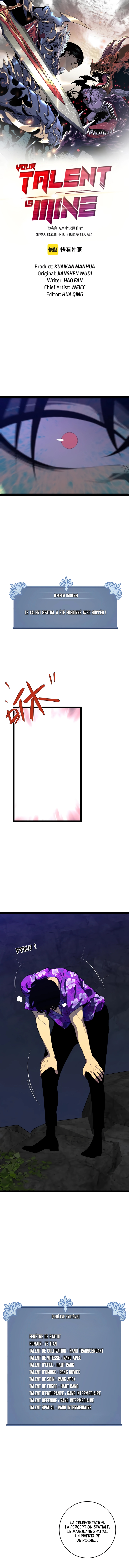 Read Your Talent is Mine FR Manga Online