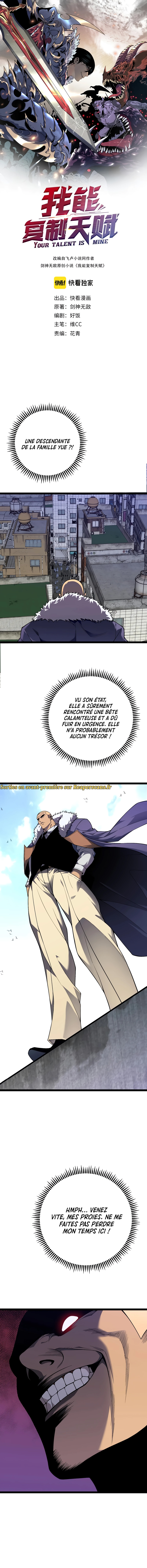 Read Your Talent is Mine FR Manga Online